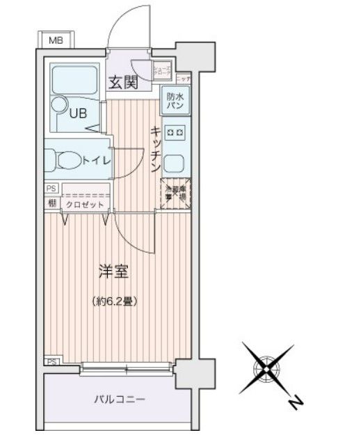 エコロジー都立大学レジデンスの間取り