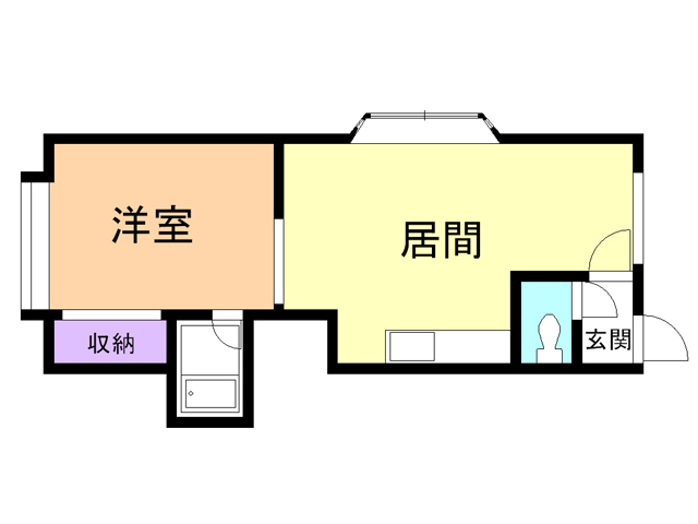 苫小牧市光洋町のアパートの間取り