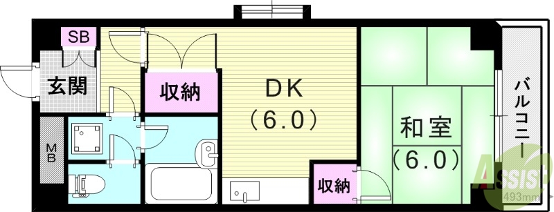 グレース芦屋の間取り