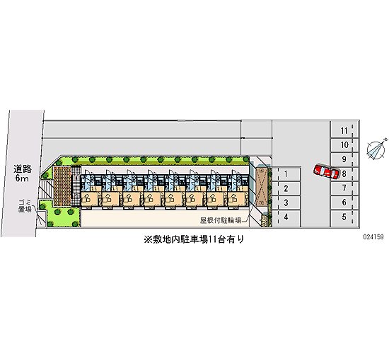 駐車場　敷地内駐車場があります。