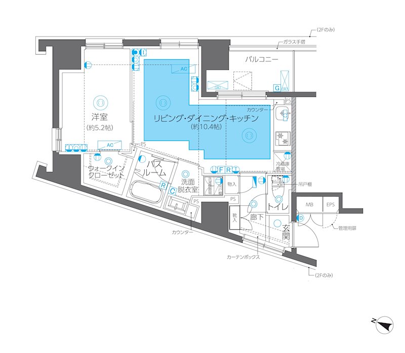 ZOOM方南町の間取り