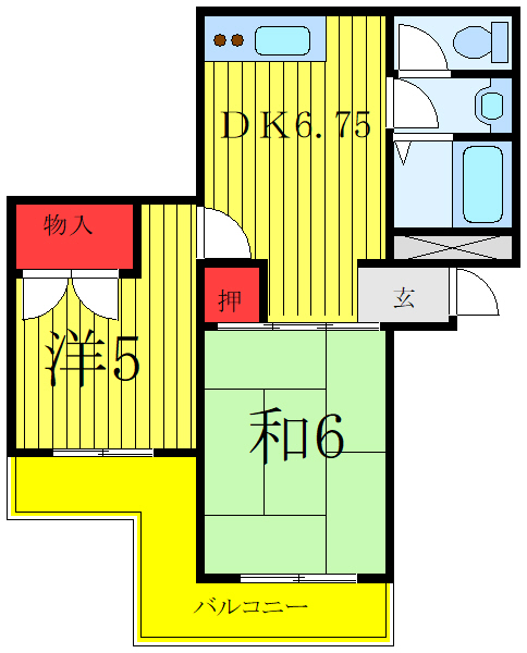 サンライズマンションの間取り