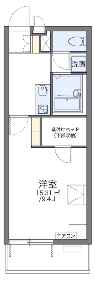 レオパレス太子堂の間取り