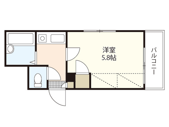 【広島市中区本川町のマンションの間取り】