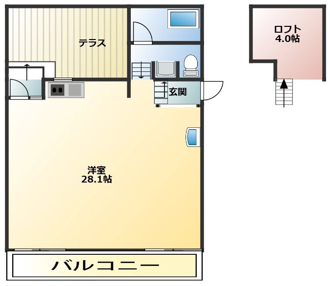 APARTMENT　CLOUDの間取り