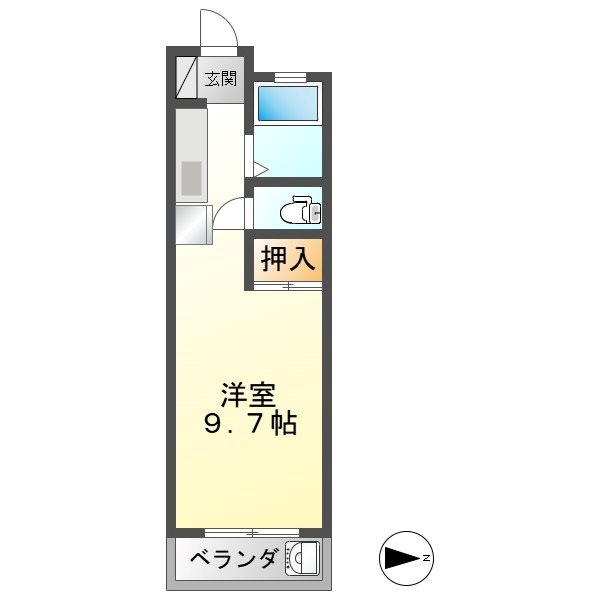 ハイツ島塚の間取り