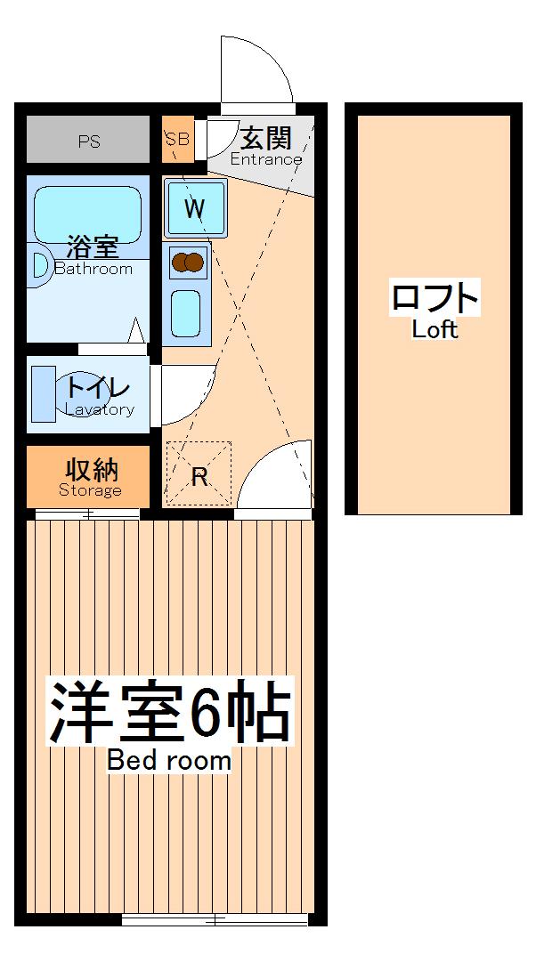 レオパレス立野の間取り