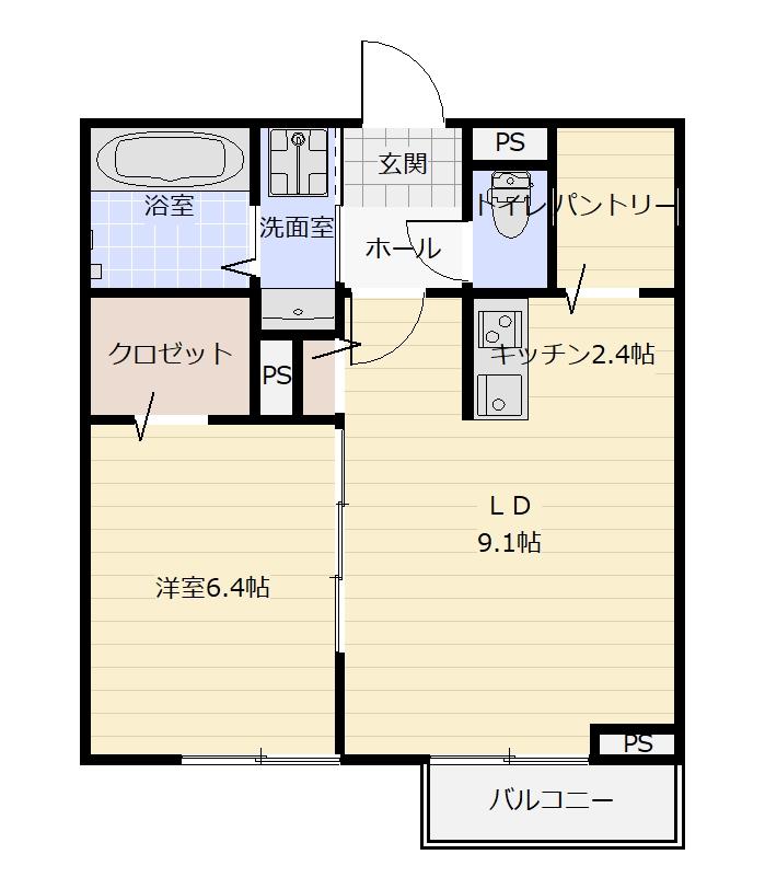 グレイス見川　Ａの間取り