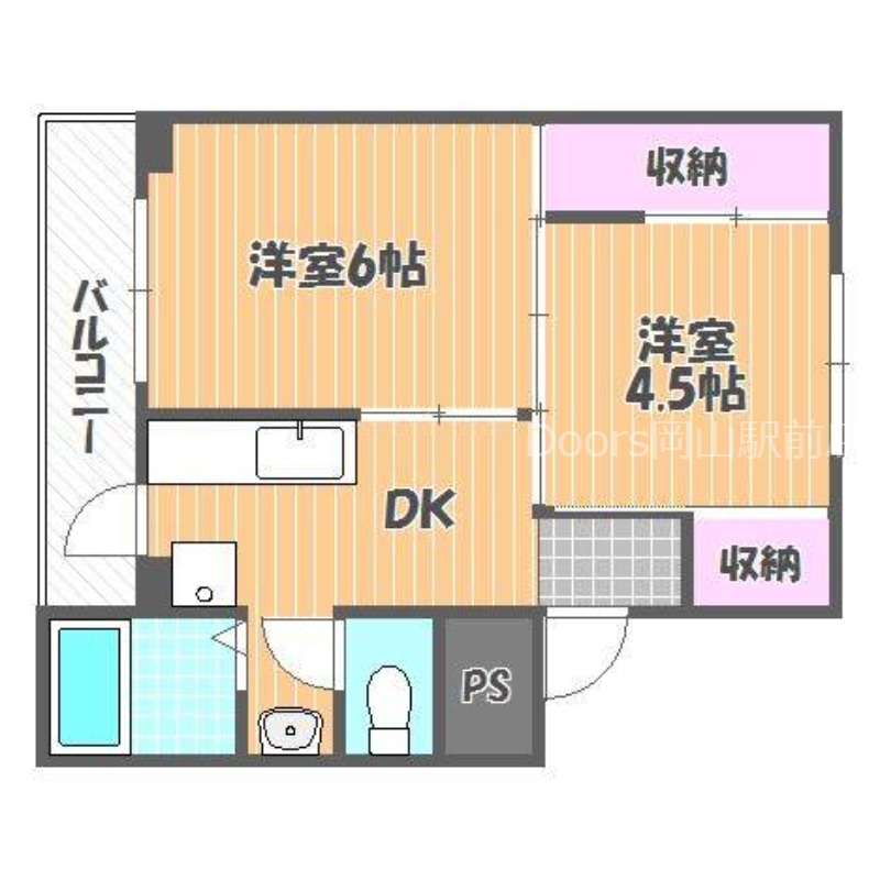 ヴィラナリー国ケ原1号棟の間取り