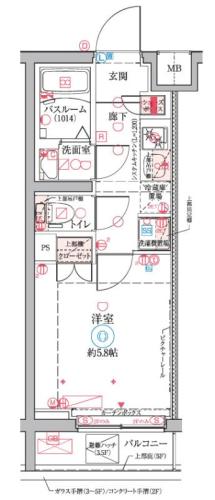 クレヴィスタ横浜大口の間取り