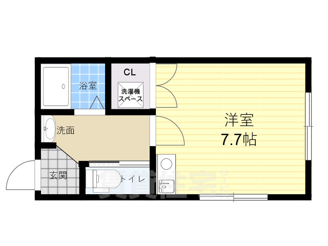 京都市下京区布屋町のアパートの間取り