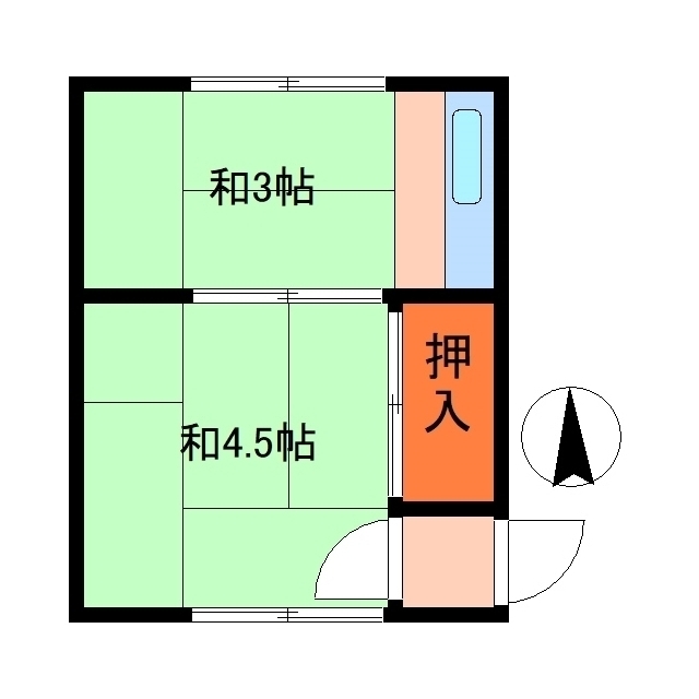 中野区本町のアパートの間取り