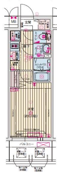 プレサンス大阪都島エレナードの間取り