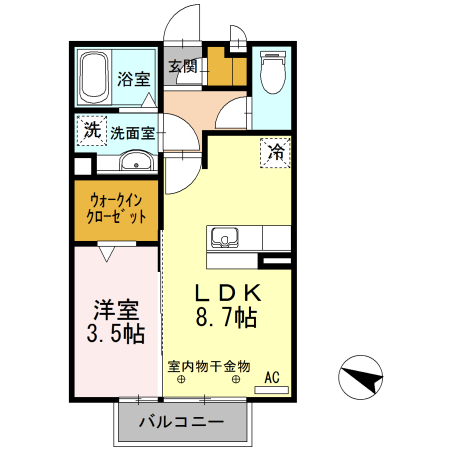 ボナール・Ｋの間取り