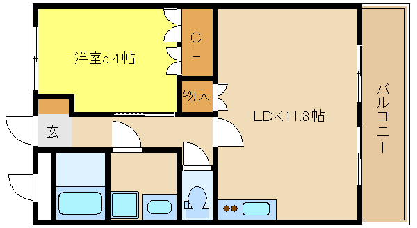 メゾンフレグランスの間取り