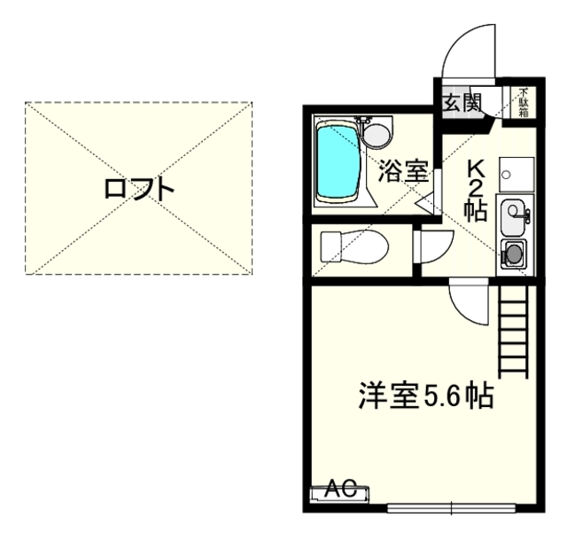 ウィンレックス鷺沼　　　　（鷺沼アパート）の間取り