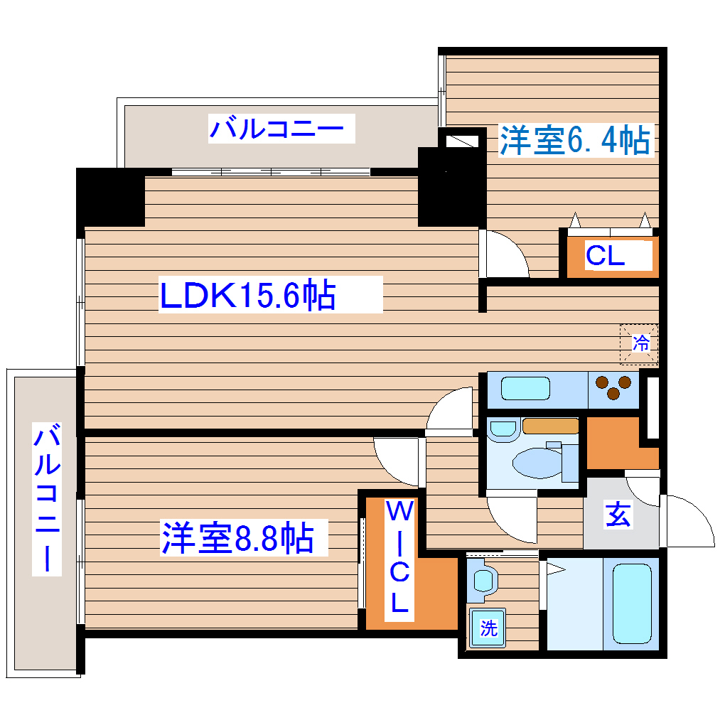 KDX定禅寺通レジデンスの間取り