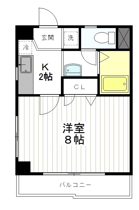 仙台市青葉区川内川前丁のマンションの間取り