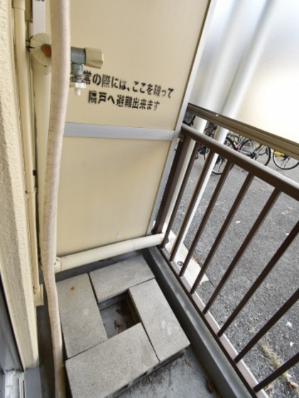 バルコニー　他号室のお写真です