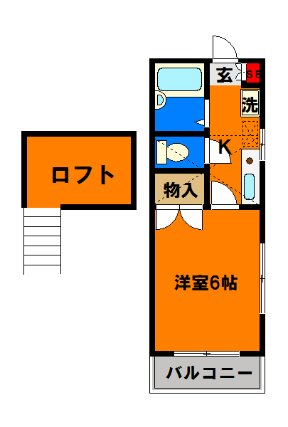 ロイヤルコーポ弁天の間取り