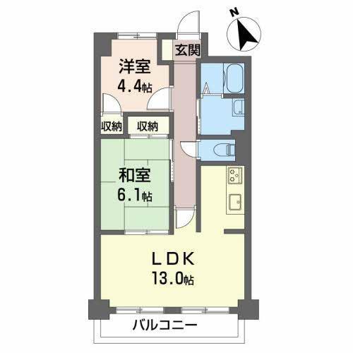 アーバンコア南浜田の間取り