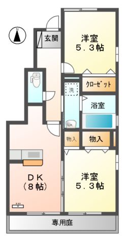 エクセレント・シュガーＡの間取り