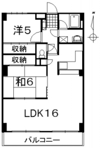 セントラルハイツ南側の間取り