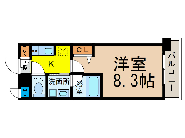 レーベスト志賀本通の間取り