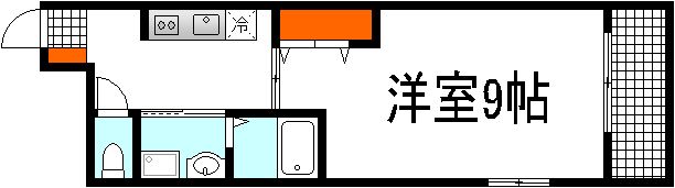 広島市中区本川町のマンションの間取り