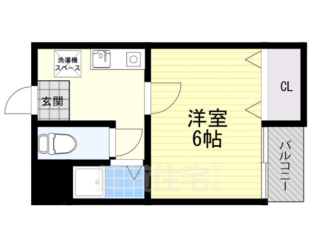 高槻市北柳川町のマンションの間取り