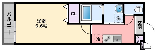 フジパレス西宮西福町II番館の間取り