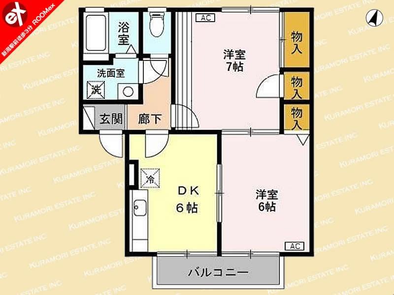 アコール近江Bアコール近江Aの間取り