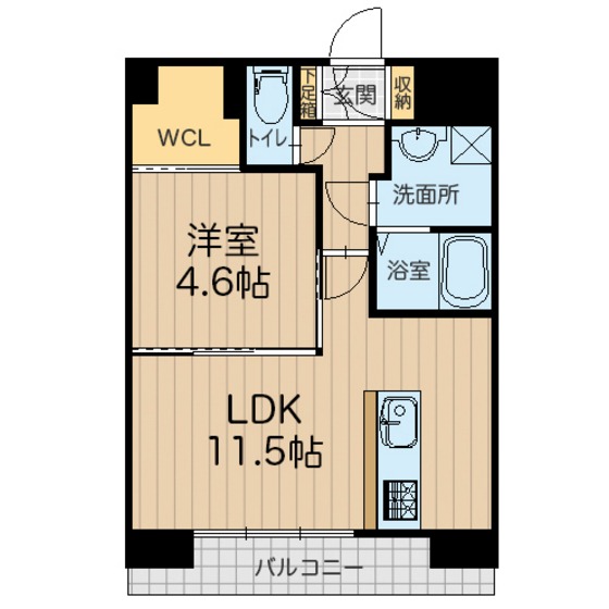 Ｒｅｇｉｎａ下通の間取り