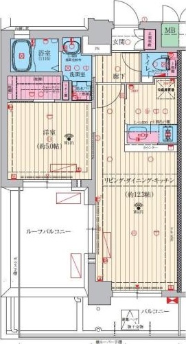 豊中市螢池西町のマンションの間取り