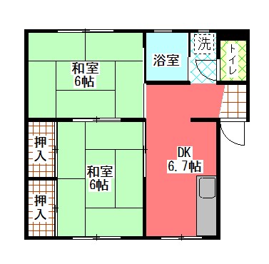 静岡市清水区岡町のマンションの間取り