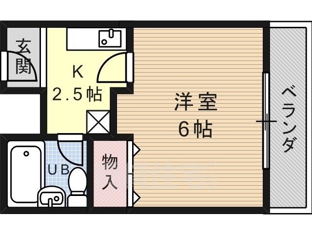 三島郡島本町広瀬のマンションの間取り