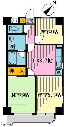 グレイスマンションの間取り