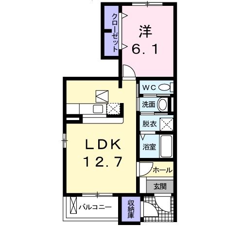 ｐｏｐｏｌａｒｅ豊国Ｂの間取り