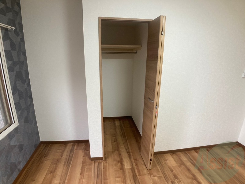 収納　収納です。寝室もすっきり片付きますよ～！