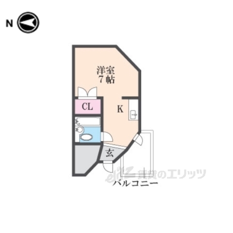 新星ビル上小阪の間取り