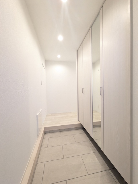 玄関　竣工検査時の写真です（２０２６．２．１４）