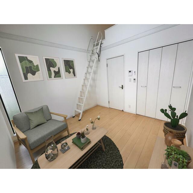 居室・リビング　１階リビング、ロフトを寝室にした場合のインテリア参考です♪