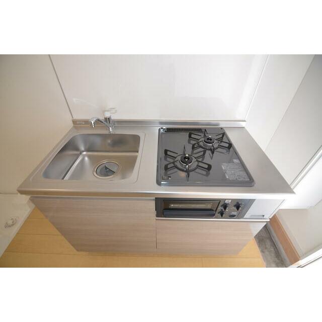 キッチン　ガス２口キッチン