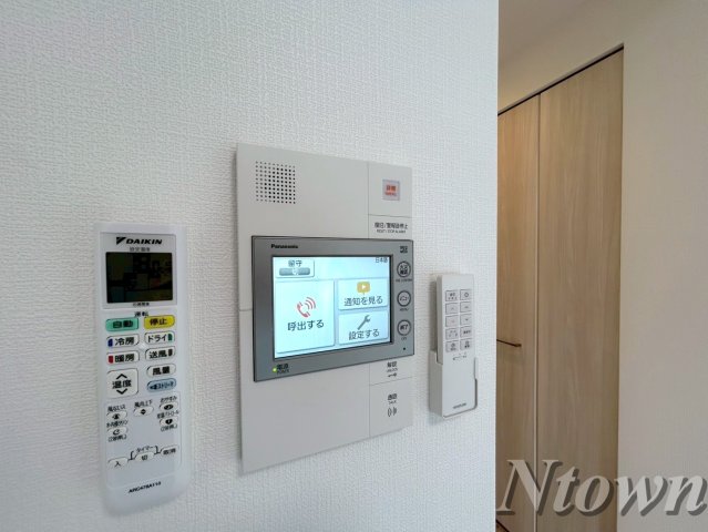 セキュリティ　モニター付きインターフォンです