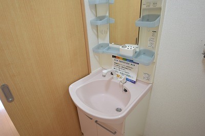 洗面設備　一階の写真です