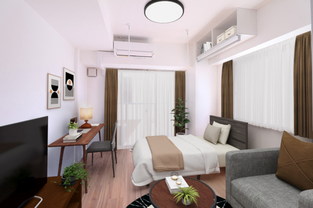 居室・リビング　ＣＧ家具のモデルルーム♪初期費用１０万円以下でご契約可能です