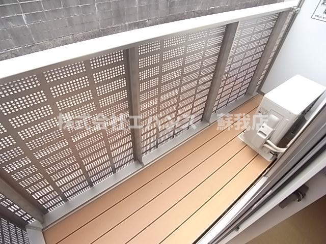 バルコニー　落ち着いた時間を過ごせるバルコニーです