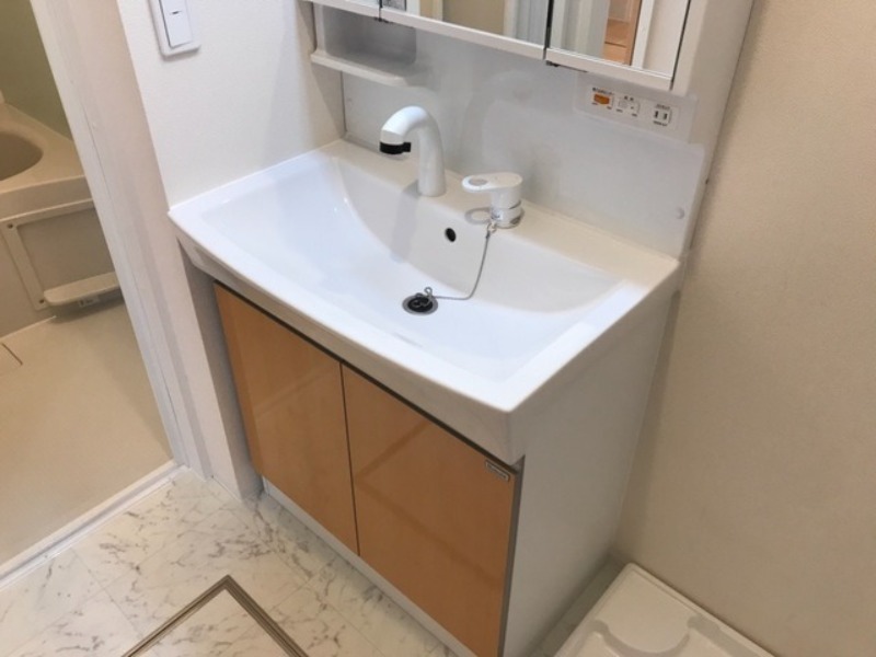 洗面設備　図面と現状に相違がある場合には現状を優先