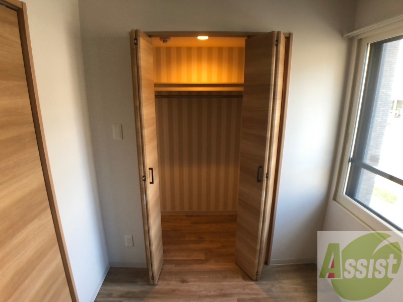 収納　洋室にはクローゼットがあるのですっきり片付きそうです。