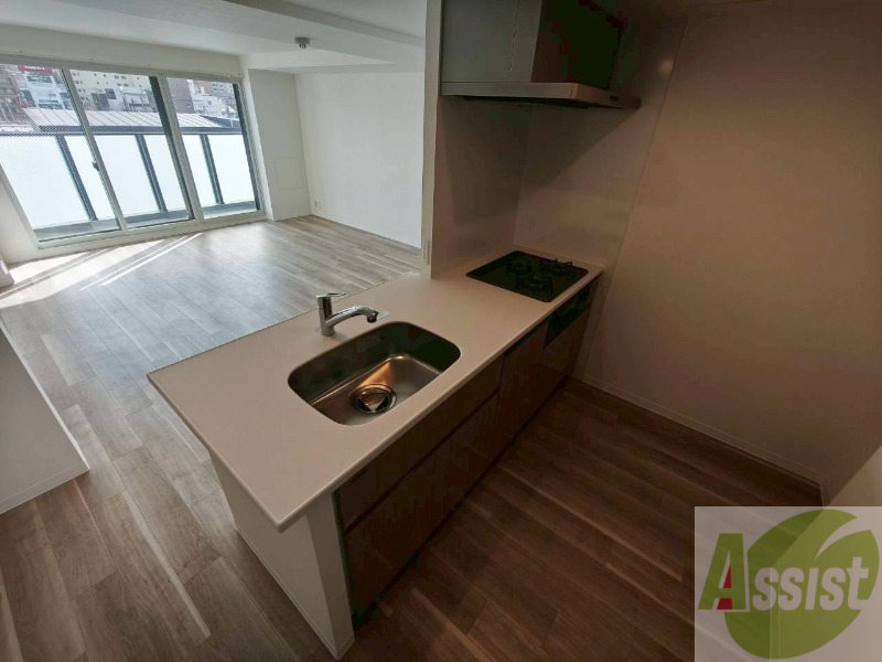 キッチン　清潔感がありお洒落なキッチンになっていました！